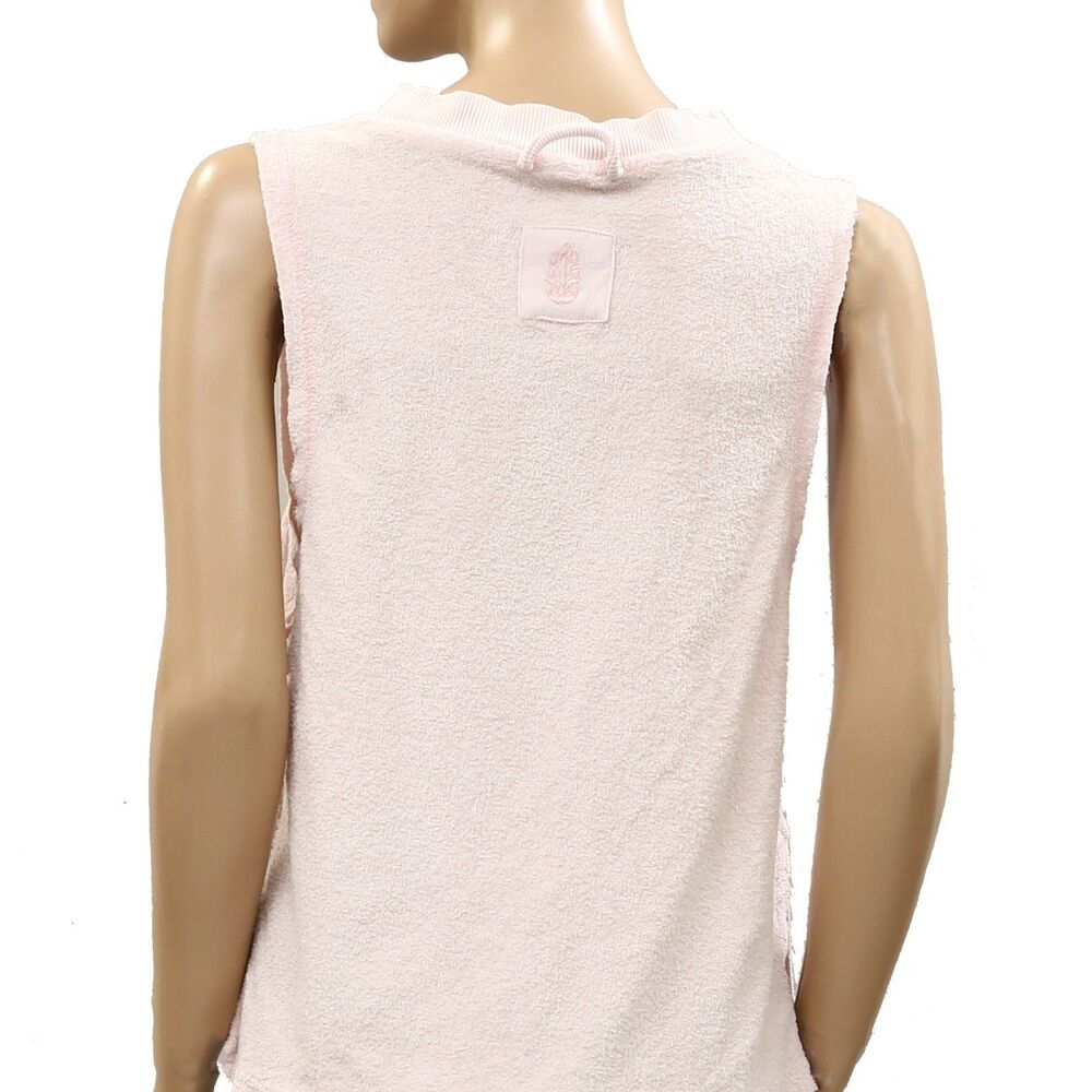 Free People FP Movement Towel Terry Relaxed Blouse Top Pullover Cotton M 287333 - Picture 6 of 7